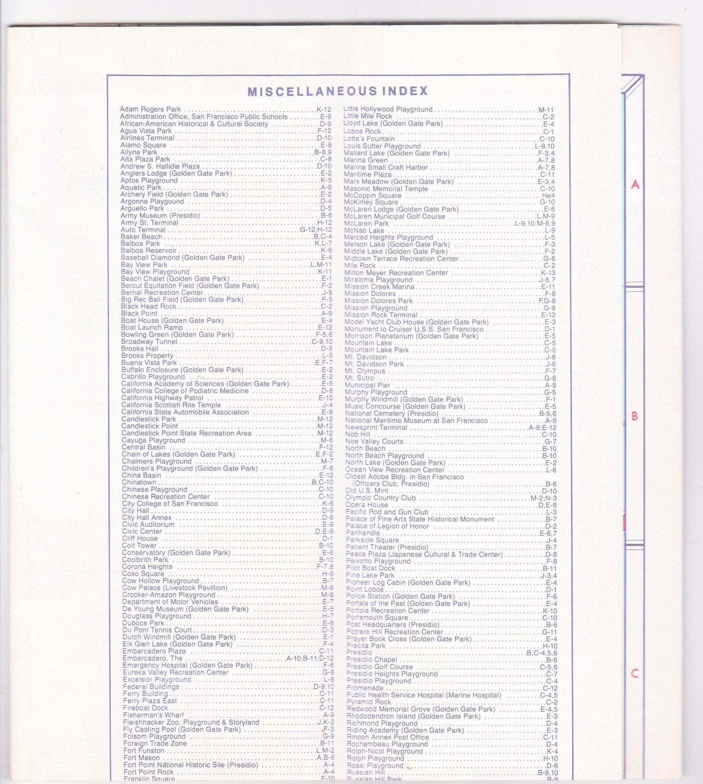 AAA San Francisco 1979 Street Map California - TulipStuff