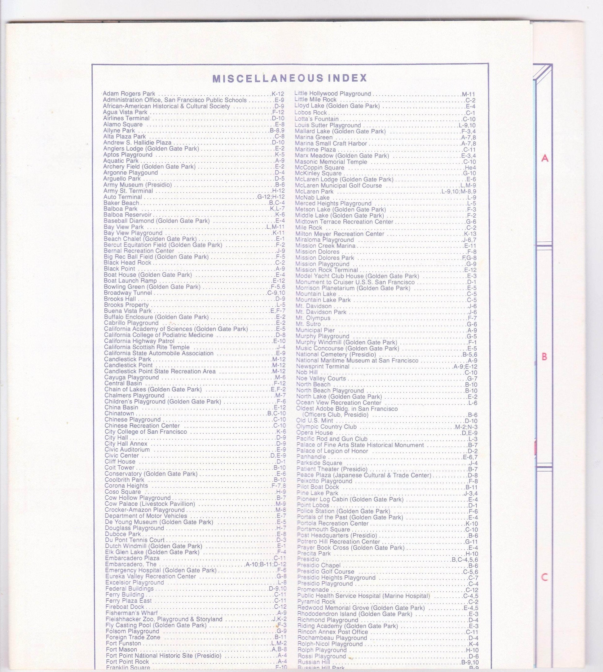 AAA San Francisco 1979 Street Map California - TulipStuff