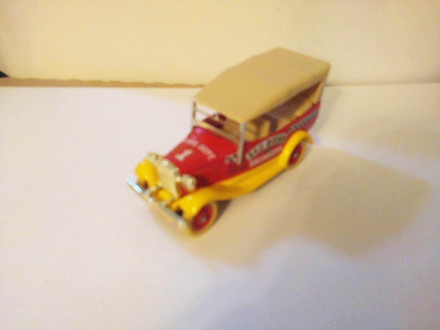 Lledo Days Gone DG14 1934 Ford Model A Car with Hood San Diego Fire Chief Made in England 1985 - TulipStuff