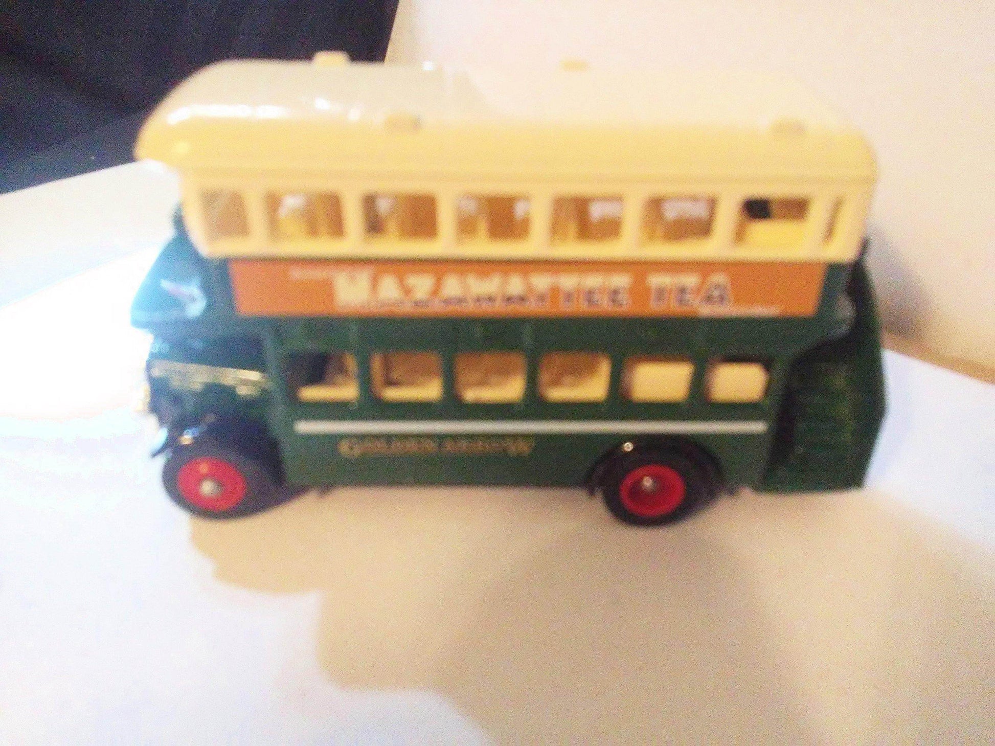 Lledo Days Gone DG15 1932 AEC Regent Double Deck Bus Diecast Mazawattee Tea Made In England - TulipStuff