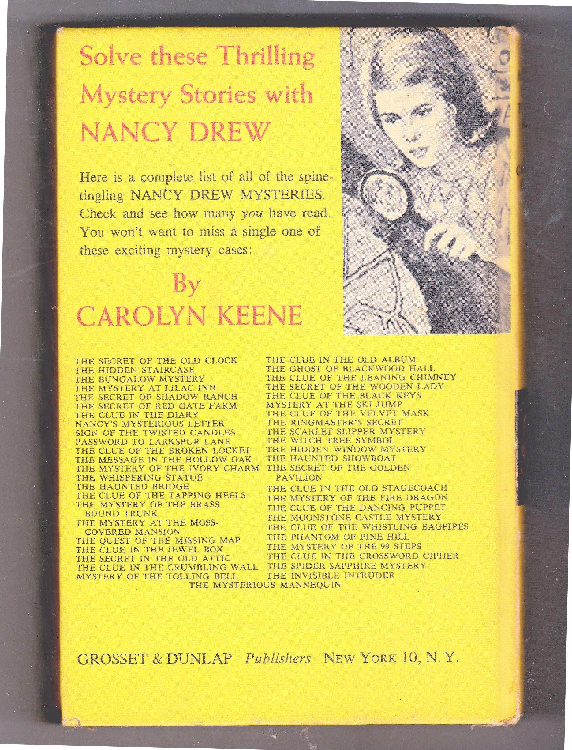 Mystery of the Tolling Bell Nancy Drew Mystery Stories Carolyn Keene Hardcover Book 1971 - TulipStuff