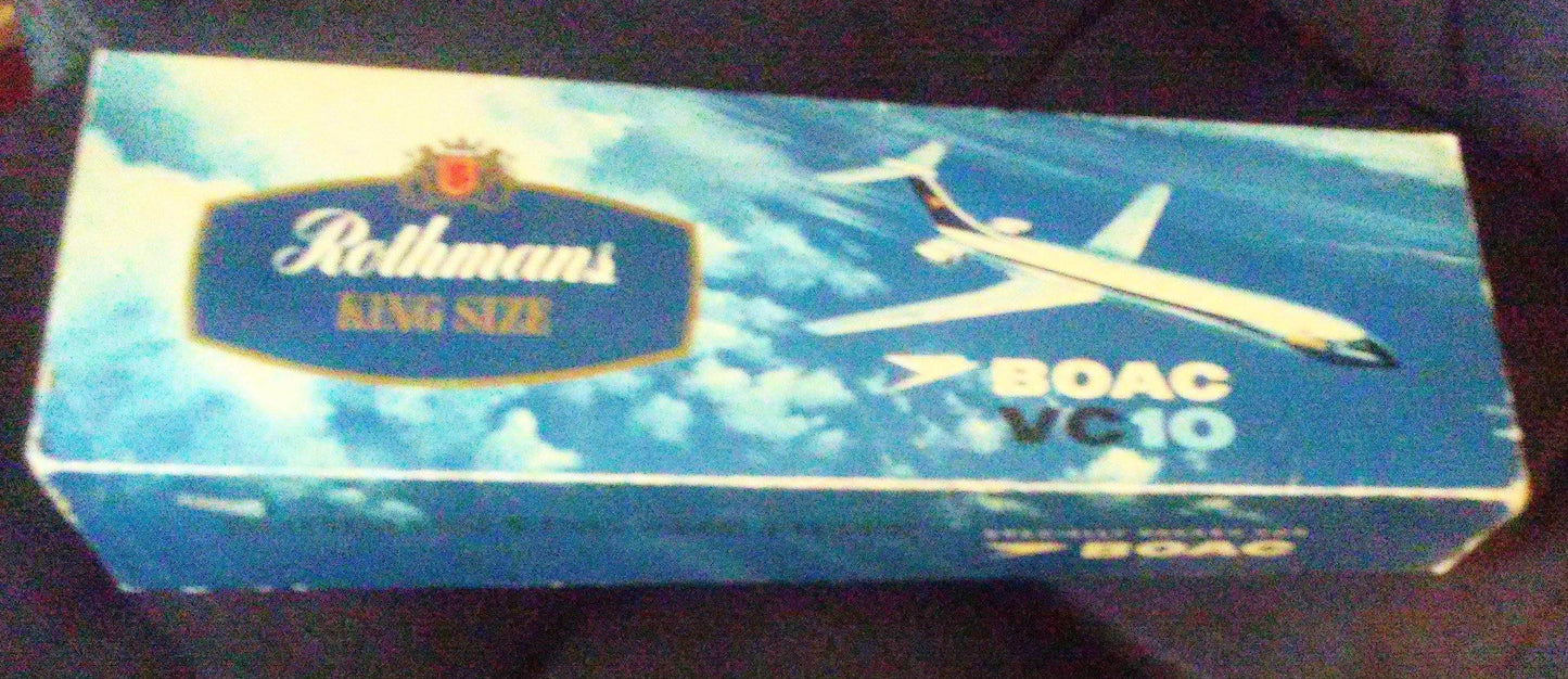 BOAC VC10 Rothman's King Size Empty Carton Wrapper circa 1971 Airline Memorabilia - TulipStuff