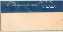 Load image into Gallery viewer, BOAC VC10 Rothman&#39;s King Size Empty Carton Wrapper circa 1971 Airline Memorabilia - TulipStuff
