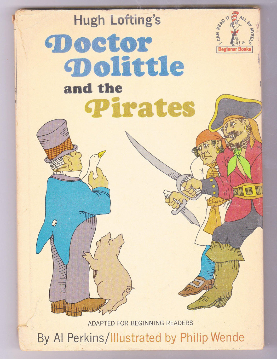 Doctor Dolittle and the Pirates 1968 Children's Book Hugh Lofting Beginner Books - TulipStuff