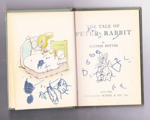 The Tale of Peter Rabbit Beatrix Potter Early US Printing Ord Edn 7232 0592 2 Lib Edn 7232 0615 5 - TulipStuff