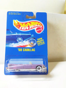 Hot Wheels Collector #266 '59 Cadillac Eldorado Diecast Car Whitewall Tires 1991 - TulipStuff