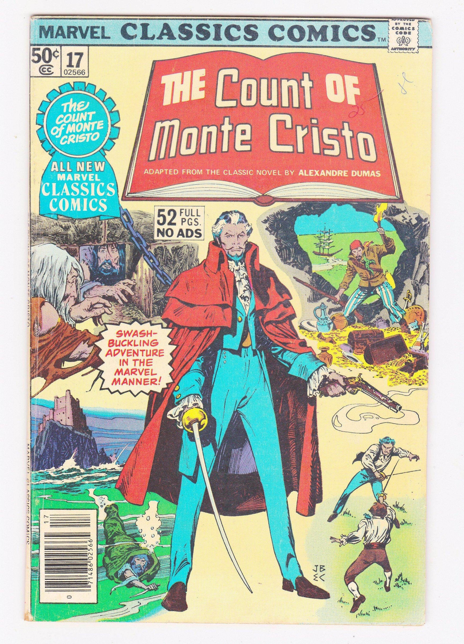 Marvel Classics Comics The Count of Monte Cristo Alexandre Dumas 1977 - TulipStuff