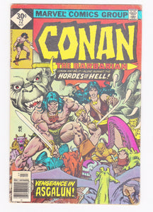 Conan The Barbarian 72 Vengeance in Asgalun March 1977 Marvel Comics - TulipStuff
