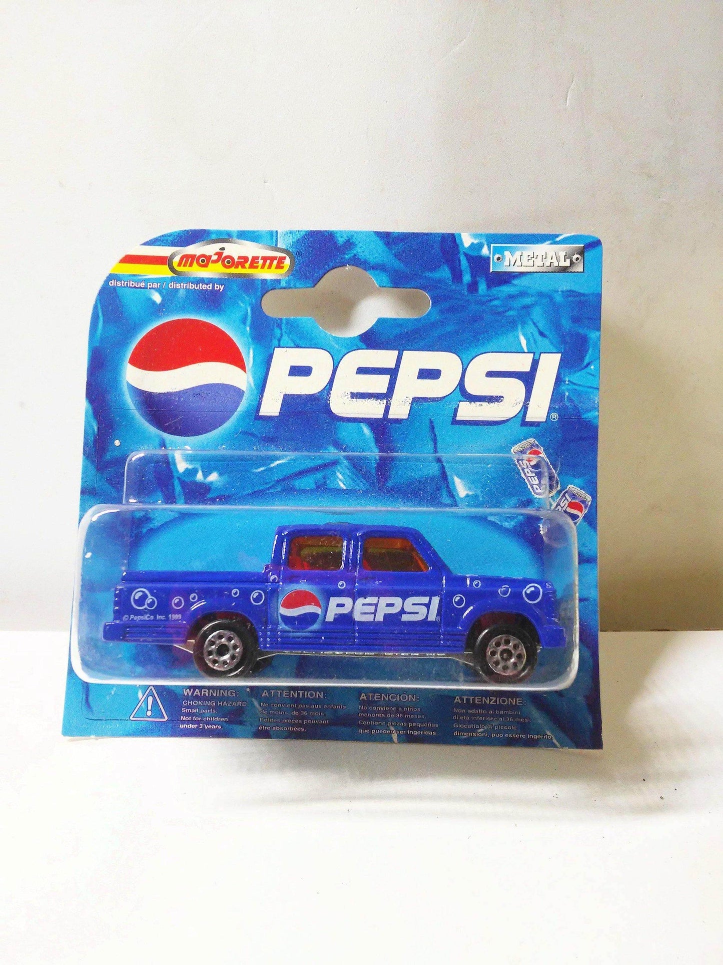 Majorette 217 Pepsi Cola Series Chevrolet Pick Up Truck Quad Cab Diecast 2000 - TulipStuff