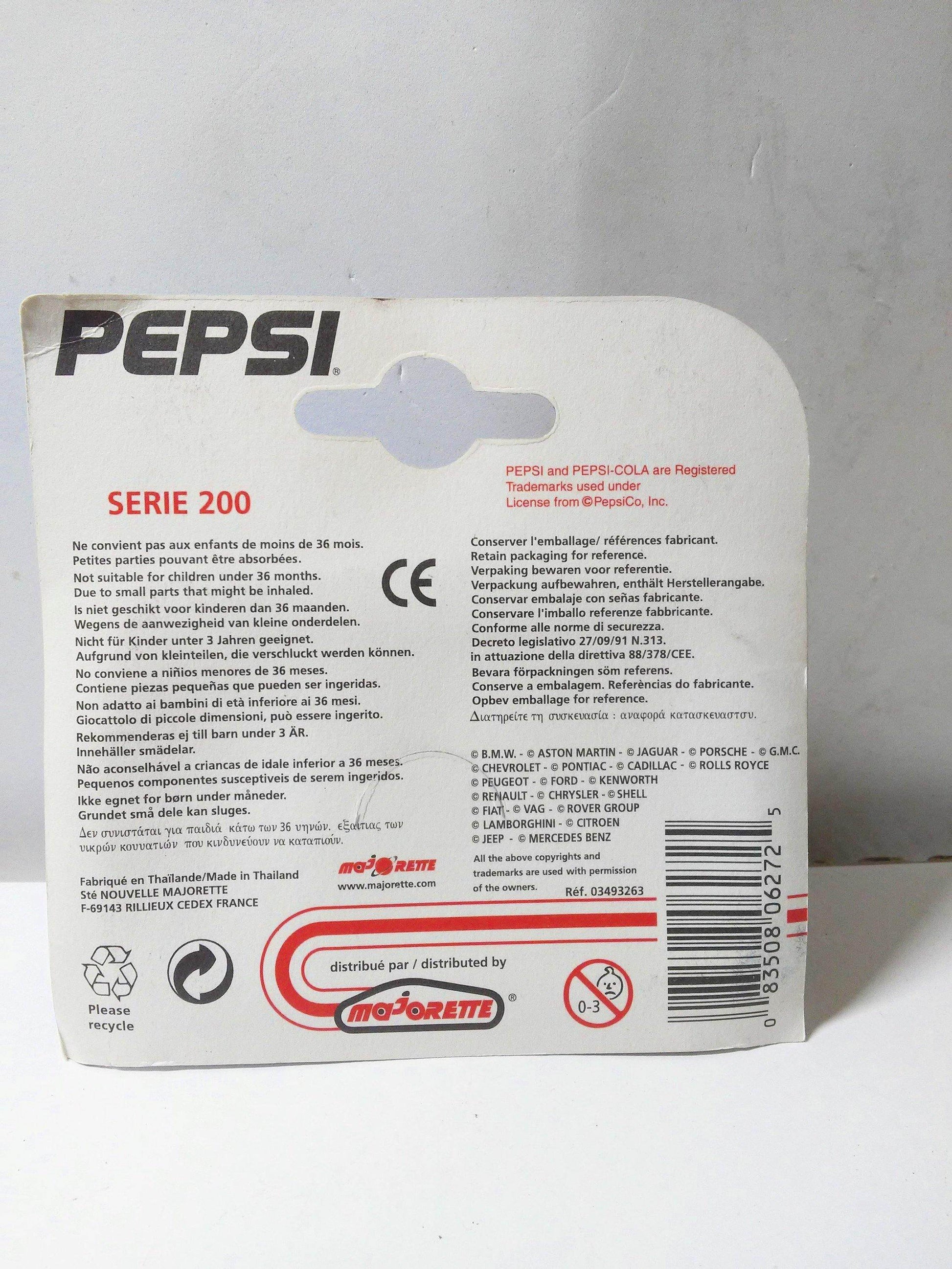 Majorette 265 Pepsi Cola Series Wild Cherry Pepsi Container Truck Diecast Metal 2000 - TulipStuff