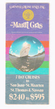 Load image into Gallery viewer, Carnival Cruise Lines TSS Mardi Gras 1972 Caribbean Brochure - TulipStuff
