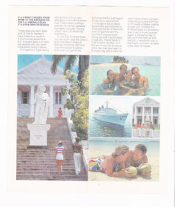 Eastern Cruise Lines ss Emerald Seas 1981-1982 Bahamas Cruises Brochure - TulipStuff