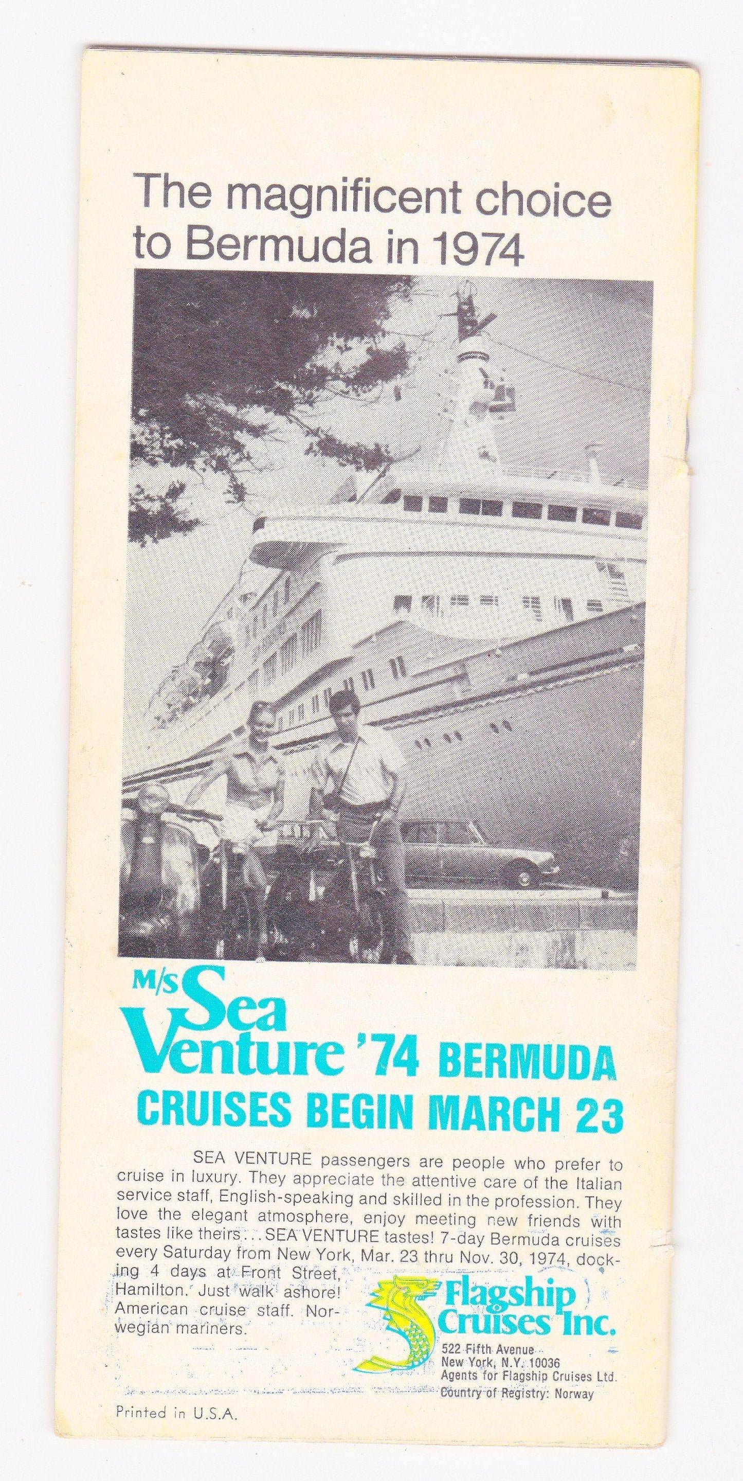 Steamship Schedules Cruises and Tours Everywhere March 15 1974 - TulipStuff