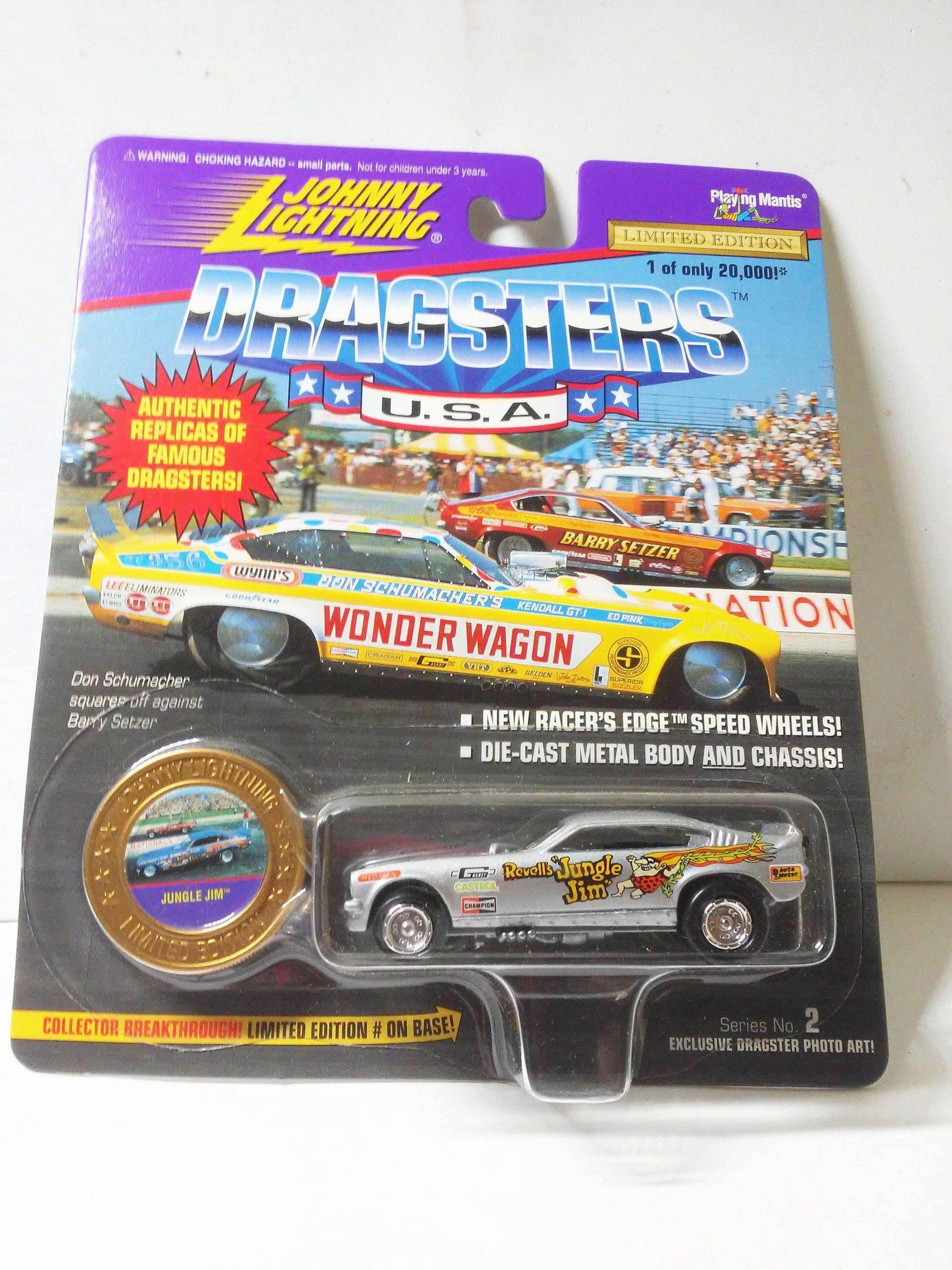 Johnny Lightning Dragsters USA Revell's Jungle Jim Liberman '71 Vega Funny Car Limited Edition Diecast Metal 1996 - TulipStuff