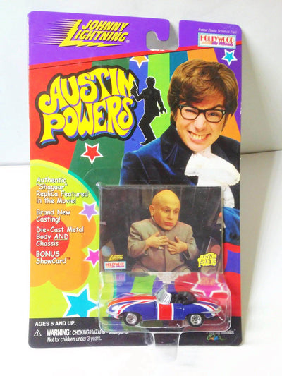 Johnny Lightning Hollywood On Wheels Austins Powers Shaguar Jaguar XKE Convertible Diecast Metal 1999 - TulipStuff