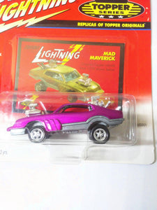 Johnny Lightning Topper Series Mad Maverick Diecast Metal Vintage Car 2000 - TulipStuff