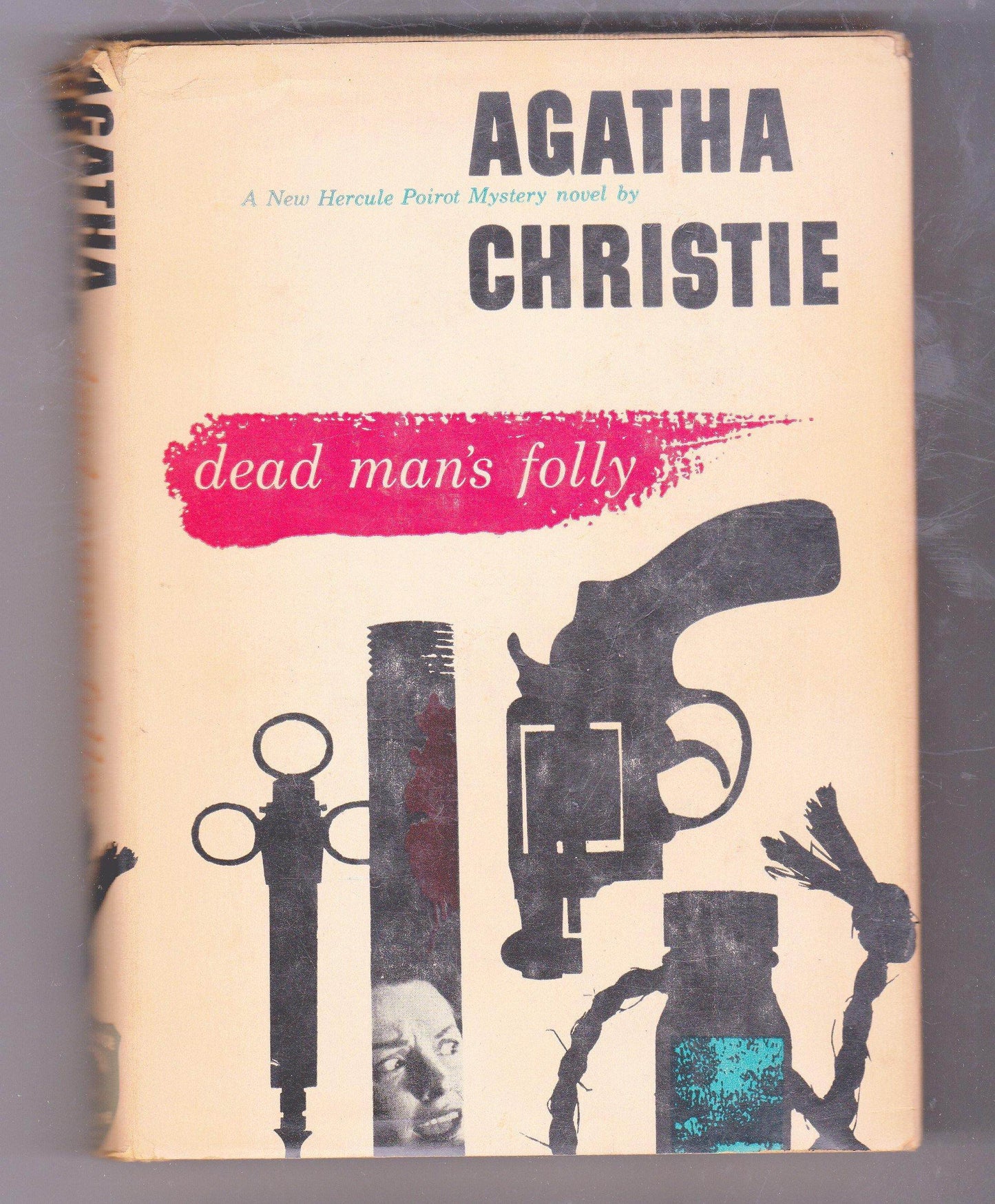 Agatha Christie Dead Man's Folly Hardcover 1956 US Printing Walter J Black Hercule Poirot - TulipStuff