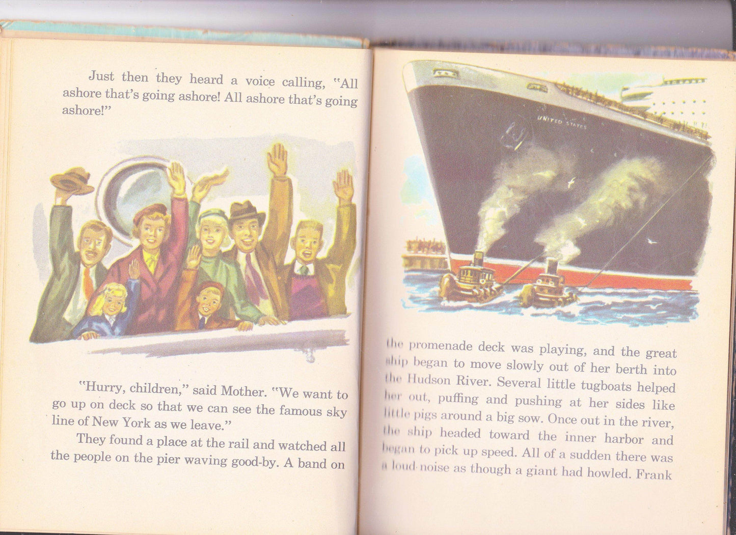 The Superliner United States World's Fastest Liner Rand NcNally Book-Elf 1953 - TulipStuff