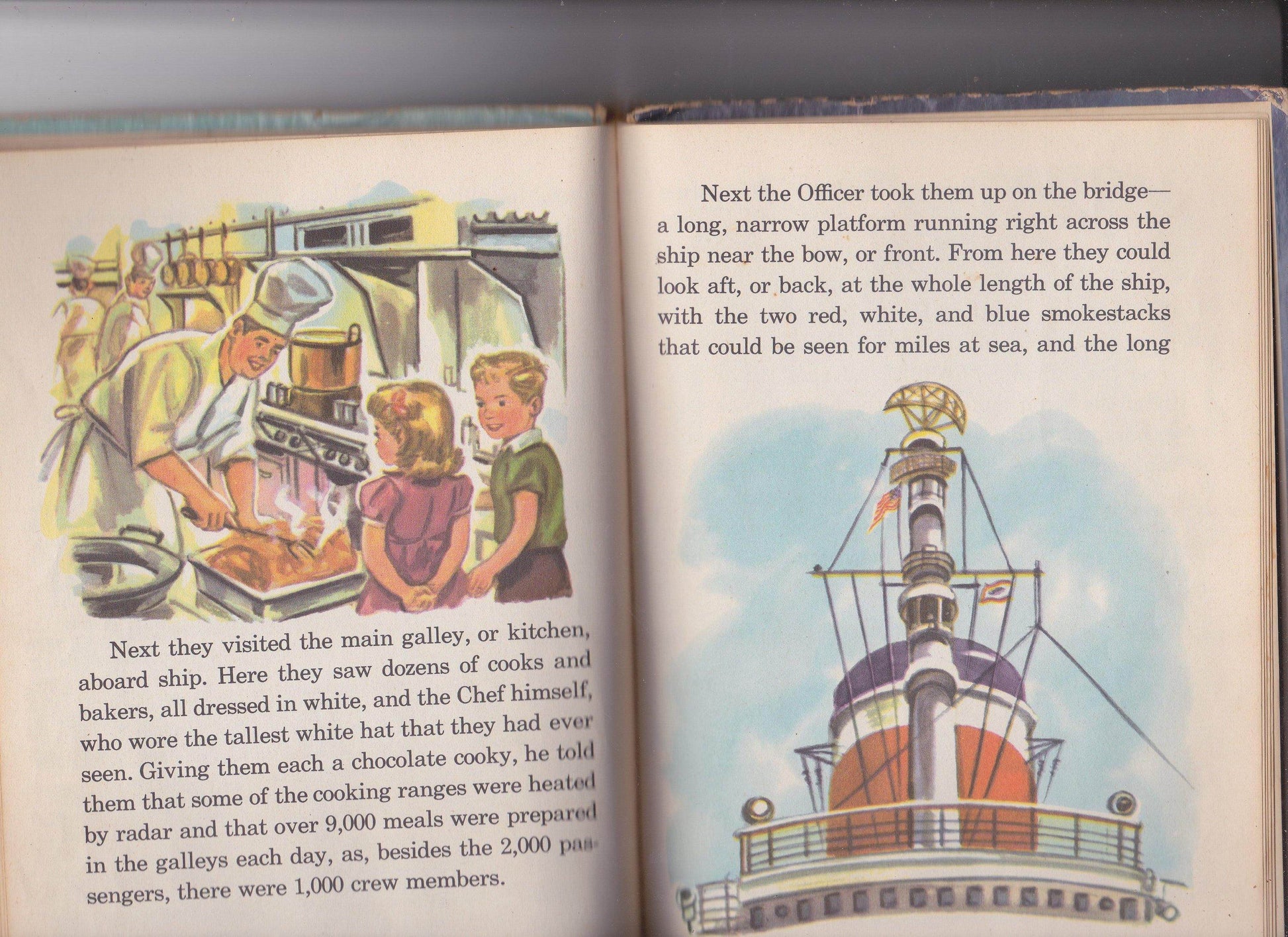 The Superliner United States World's Fastest Liner Rand NcNally Book-Elf 1953 - TulipStuff