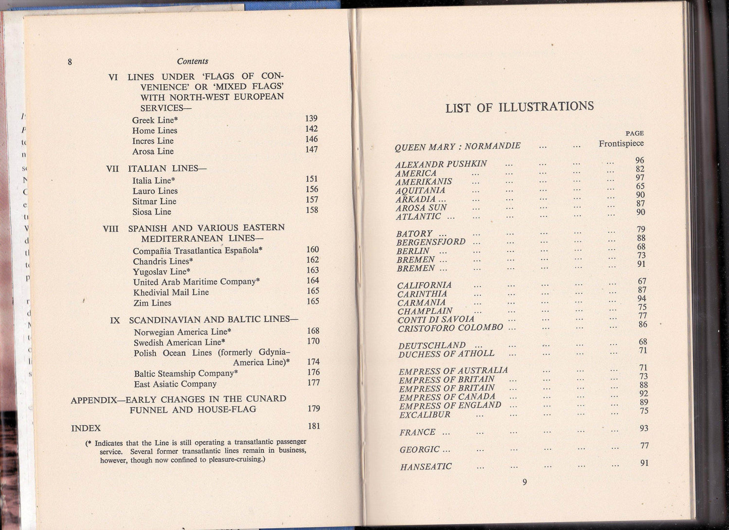 Western Ocean Passenger Lines and Liners 1934-1969 Vernon Gibbs Hardcover First Printing 1970 - TulipStuff