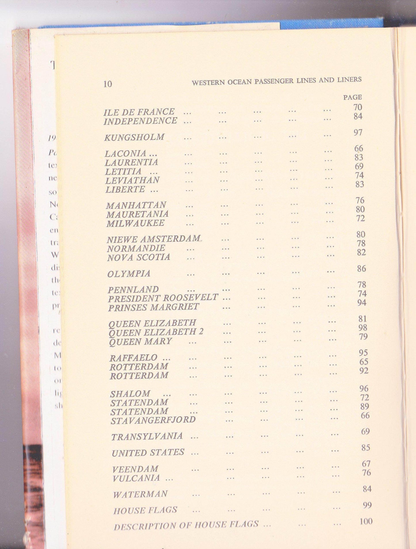 Western Ocean Passenger Lines and Liners 1934-1969 Vernon Gibbs Hardcover First Printing 1970 - TulipStuff