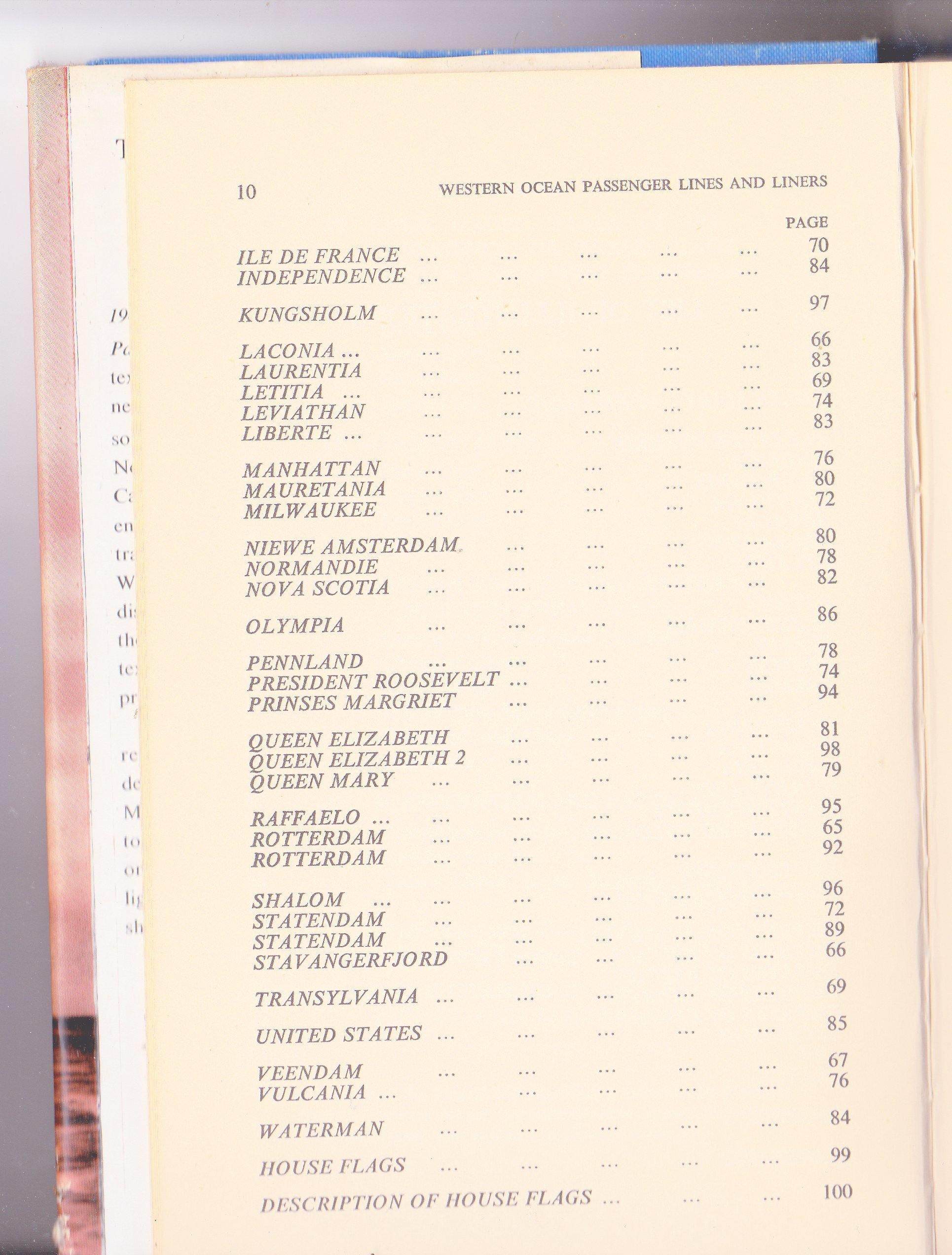 Western Ocean Passenger Lines and Liners 1934-1969 Vernon Gibbs Hardcover First Printing 1970 - TulipStuff