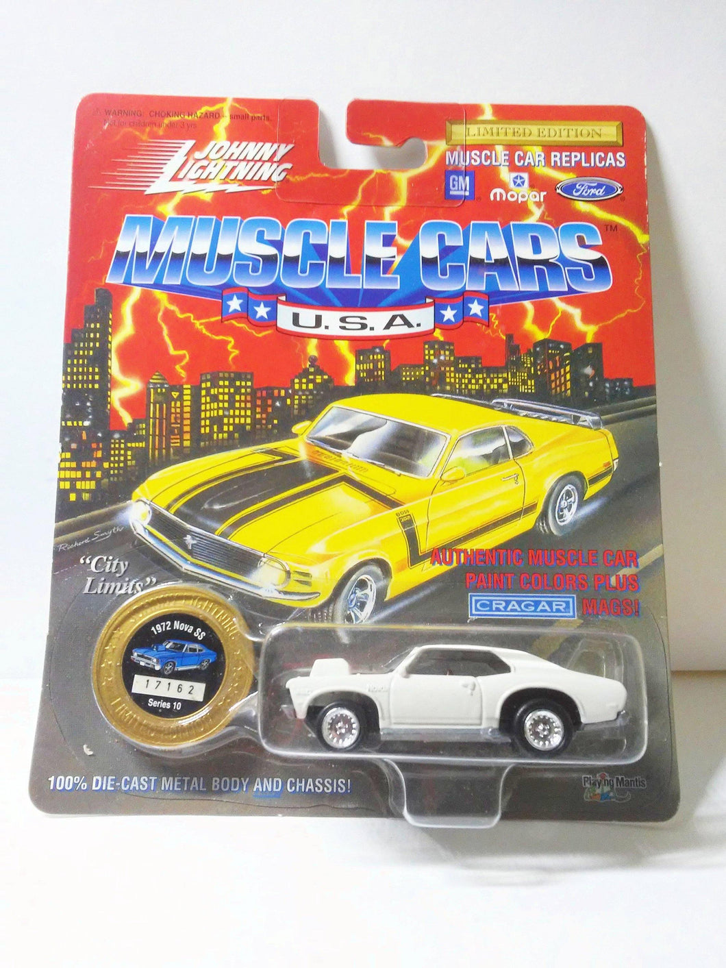 Johnny Lightning Muscle Cars USA 1972 Nova SS Series 10 Limited Edition Made in 1995 - TulipStuff