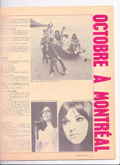 Current Events Octobre A Montreal Magazine October 1970 The Laurentien Hotel - TulipStuff