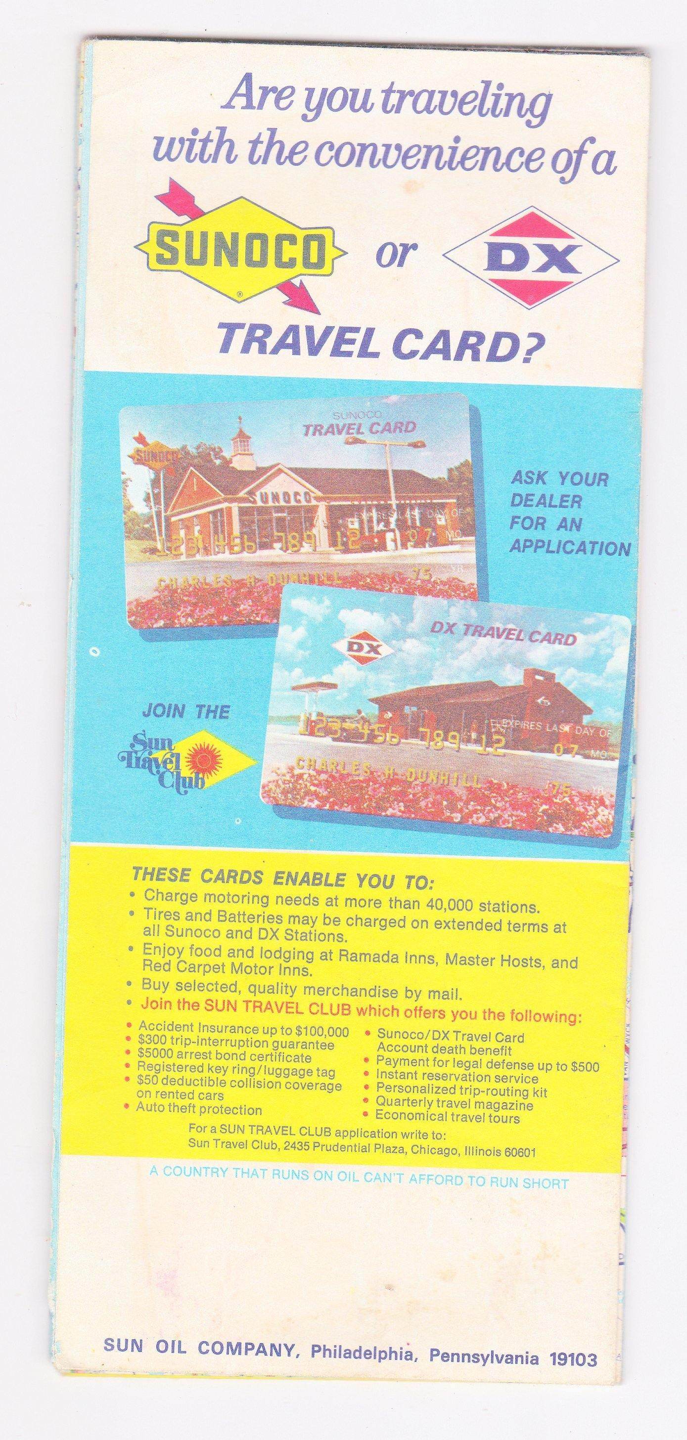 Sunoco New York State and Metro New York City 1973 Highway Map - TulipStuff