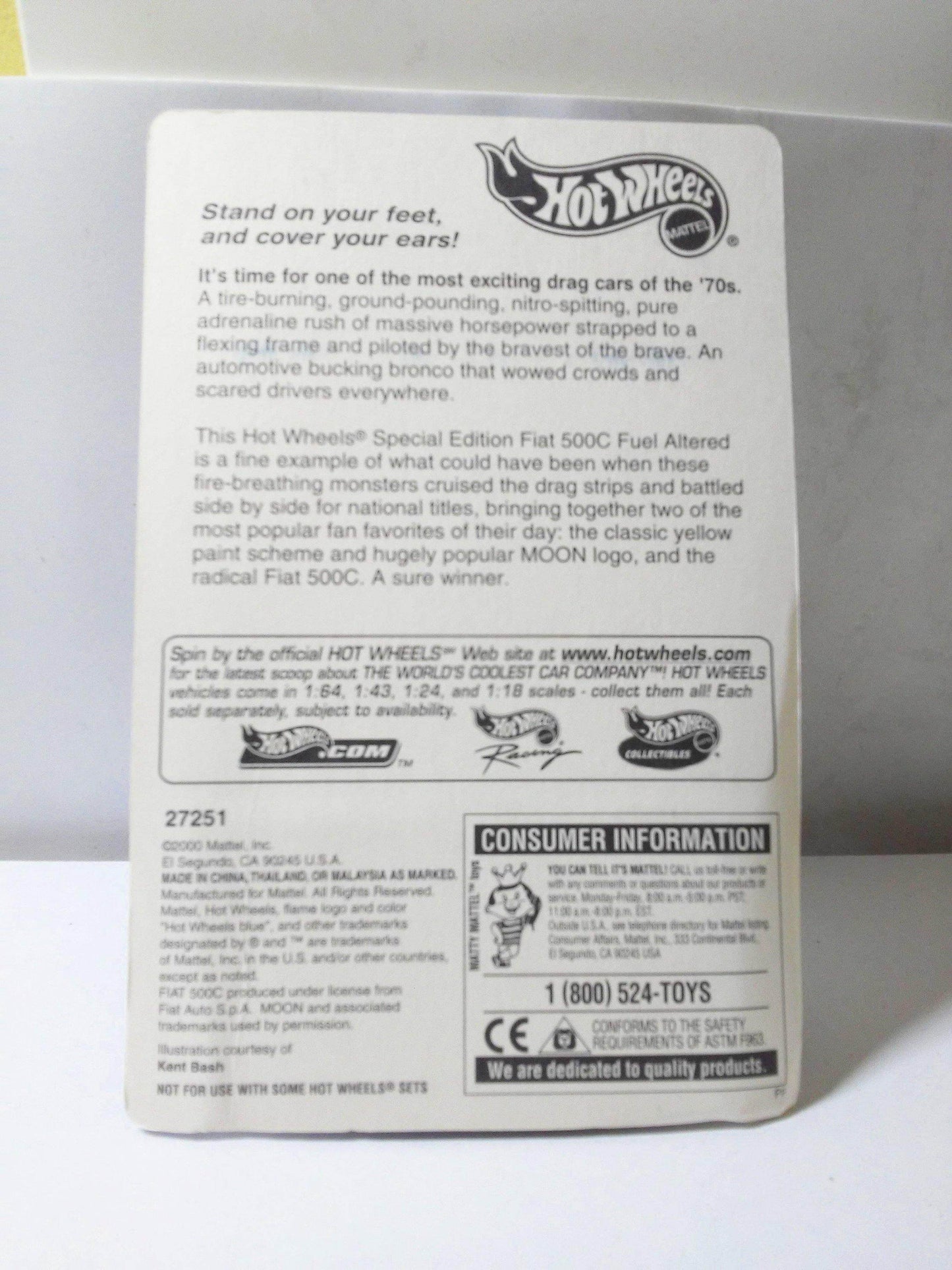 Hot Wheels 27251 Mooneyes Fiat 500C Limited Edition Full Grid Racing Series 2000 - TulipStuff