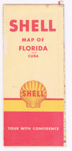 Load image into Gallery viewer, Vintage Shell Oil Map of Florida and Cuba 1947 - TulipStuff
