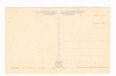 Venezia Il Palazzo Ducale Vintage Italian Artistic Postcard 1920's - TulipStuff