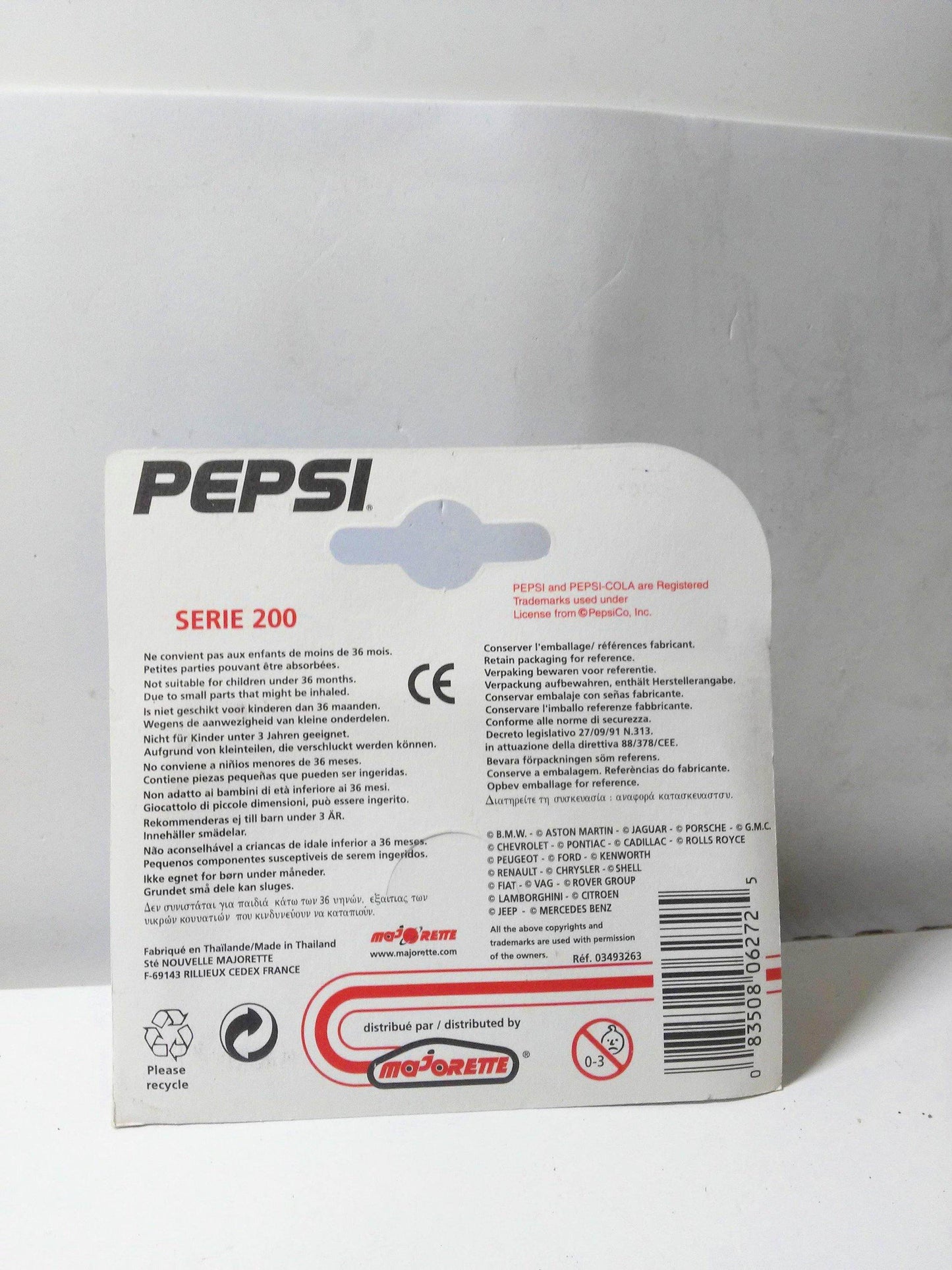 Majorette 291 Pepsi Cola Series Chevy Blazer Pickup 4x4 Diecast Truck 2000 - TulipStuff