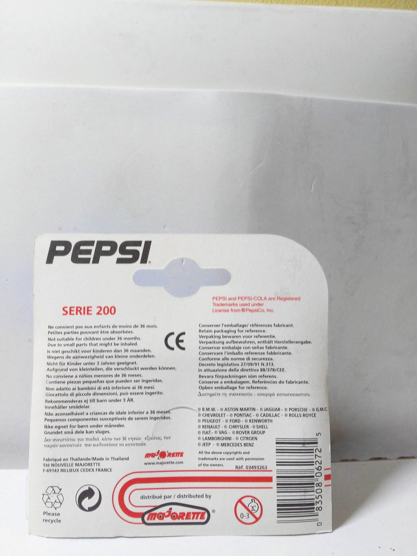 Majorette 282 Pepsi-Cola Series F1 Ferrari Diecast Metal Racing Car 2000 - TulipStuff