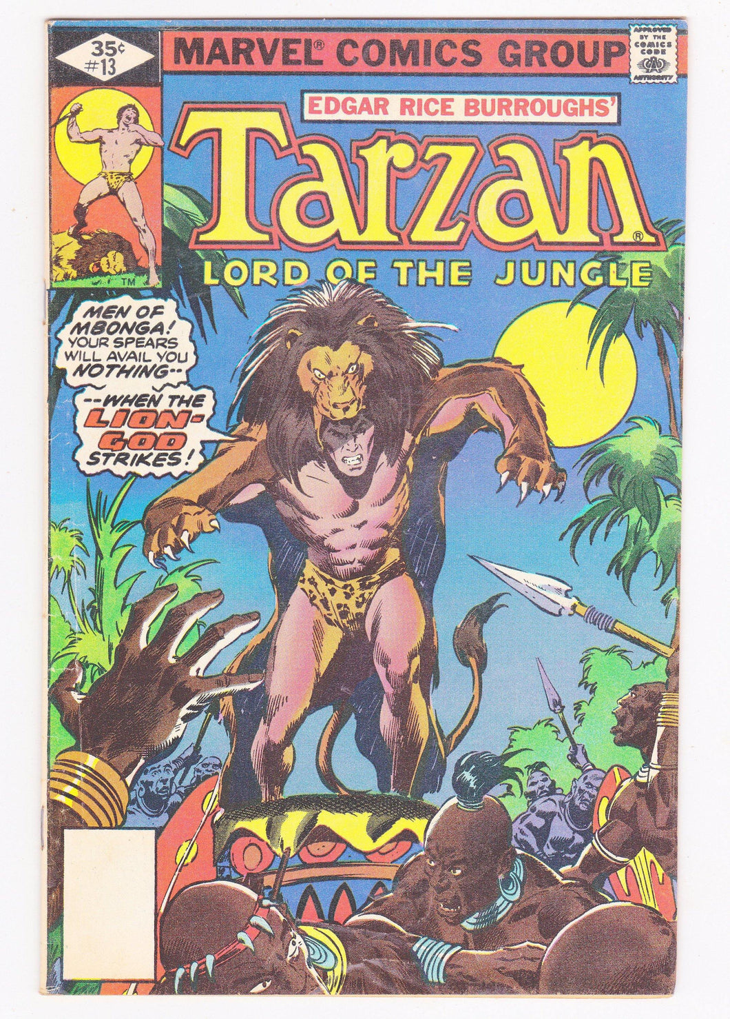 Tarzan Lord of the Jungle 13 June 1978 Edgar Rice Burroughs Marvel Comics - TulipStuff