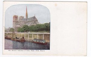 The Historic Cathedral of Notre Dame Paris France 1900's Postcard - TulipStuff