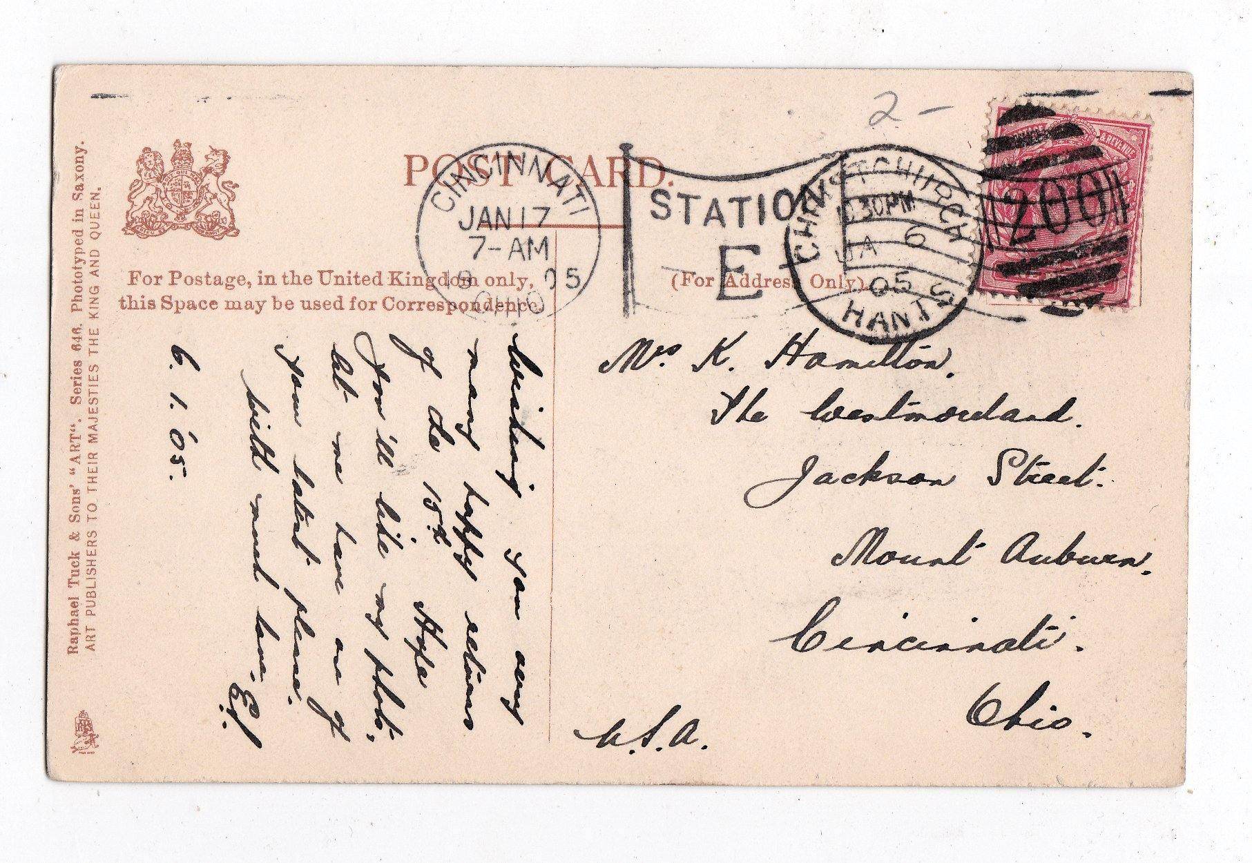 Ellen's Isle Loch Katrine Scotland Raphael Tuck ART Series 1905 Antique Postcard - TulipStuff