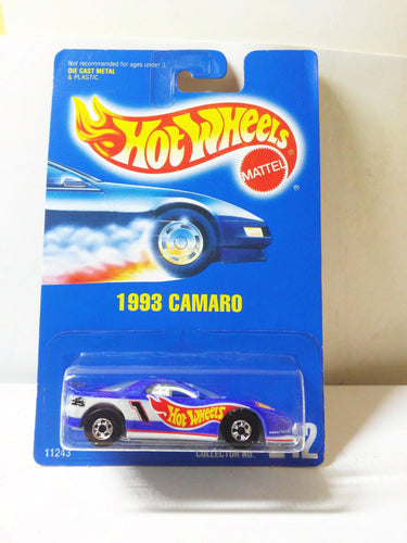 Hot Wheels Collector #242 1993 Camaro Jack Baldwin Racing Car Vintage Die Cast Metal Toy 1993 - TulipStuff