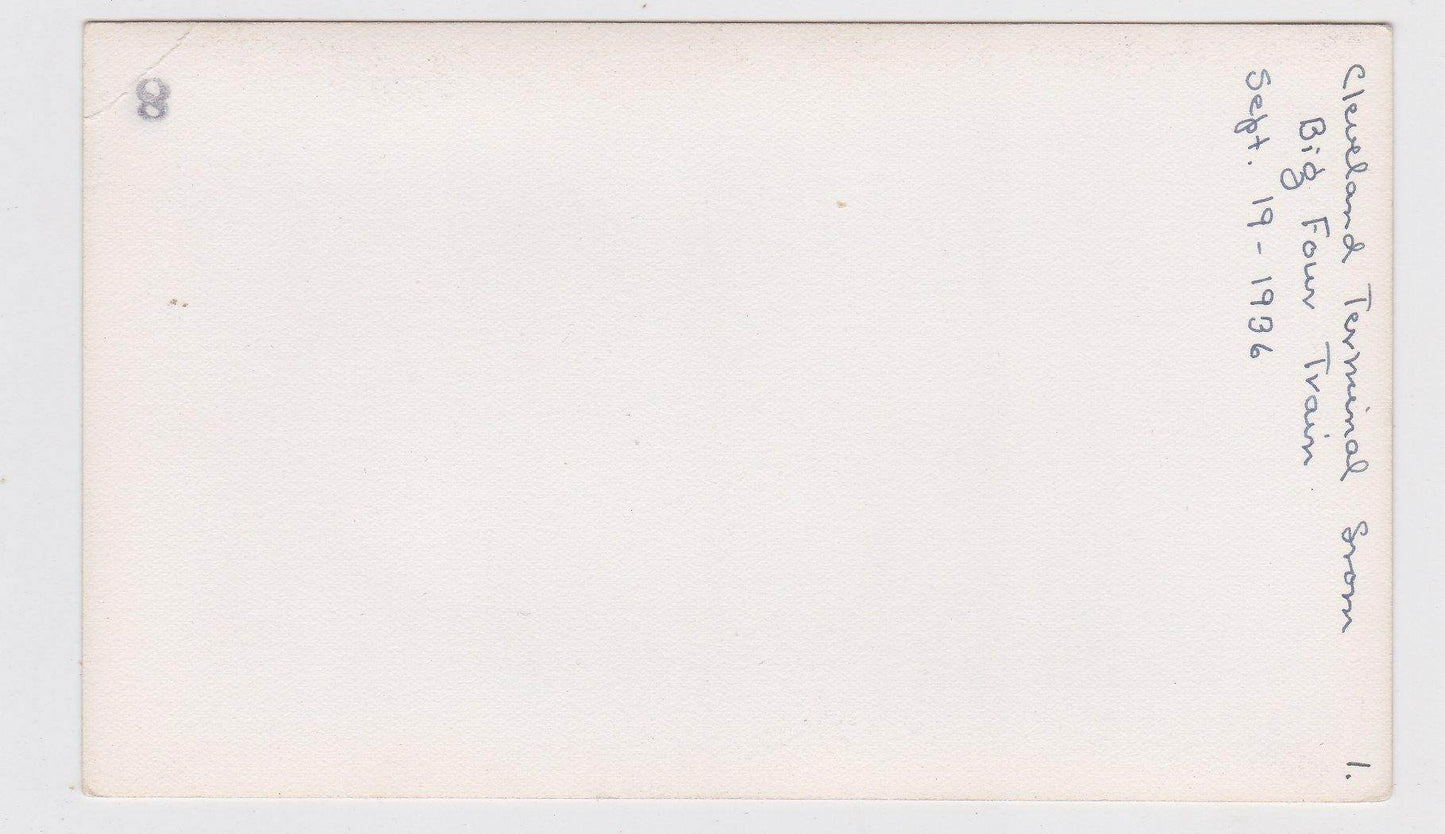 Cleveland Terminal From big Four Train September 19 1936 Black and White Photo - TulipStuff