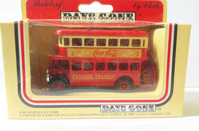 Lledo Days Gone DG15 1932 AEC Regent Double Deck Bus Coca Cola Chicago Transit - TulipStuff