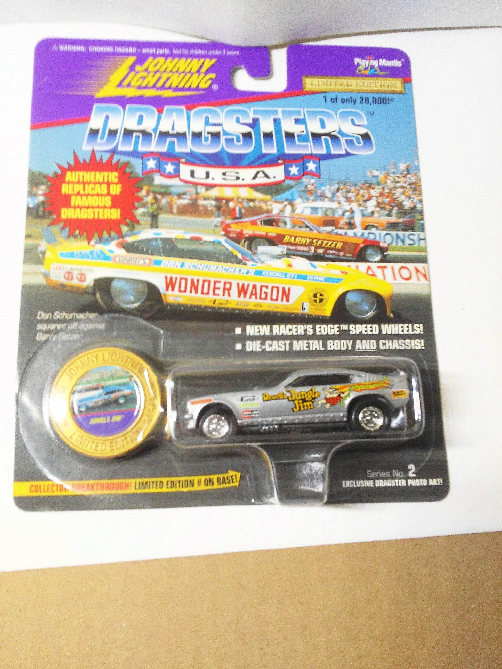 Johnny Lightning Dragsters USA Revell's Jungle Jim Liberman '71 Vega Funny Car Limited Edition Diecast Metal 1996 - TulipStuff