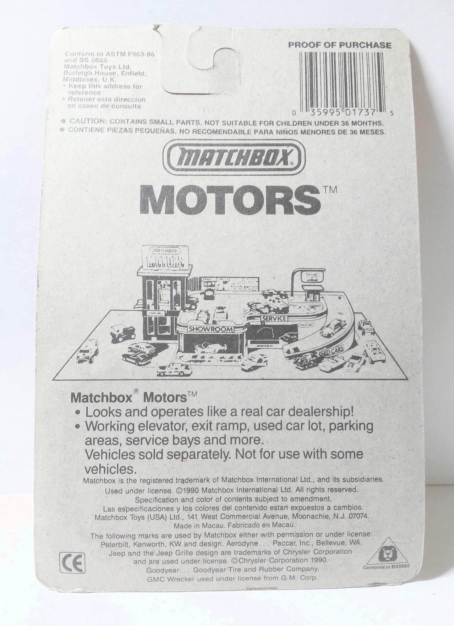 Matchbox 37 Jeep 4x4 with Roll Cage Diecast Metal 1990 - TulipStuff