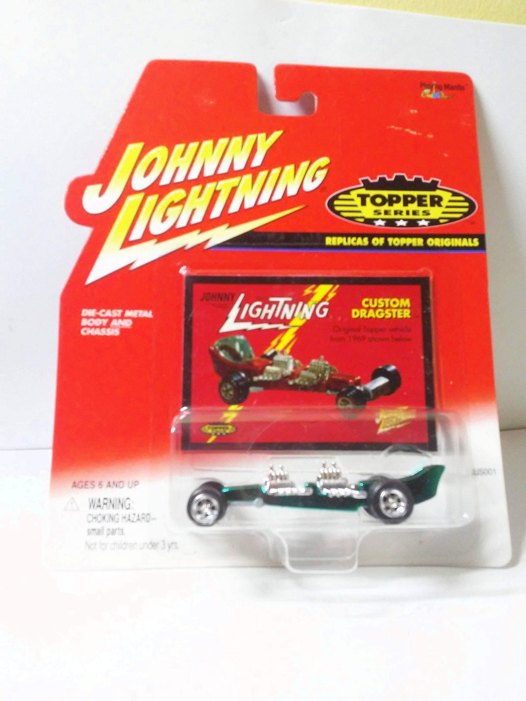 Johnny Lightning Topper Series Custom Dragster Diecast Metal Racing Car 2000 - TulipStuff