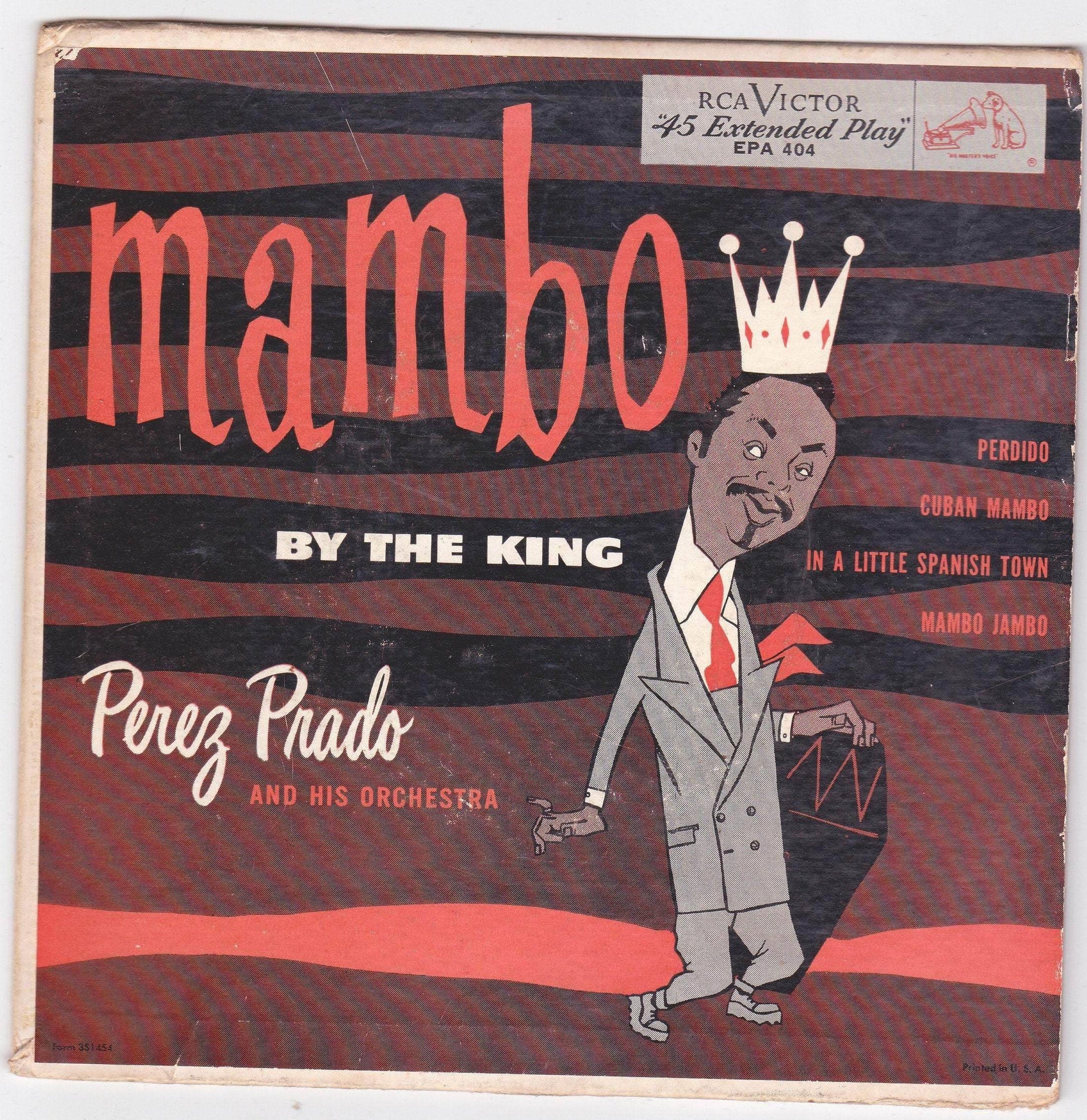 Perez Prado And His Orchestra Mambo By The King RCA Victor 45RPM EPA-404 1956 - TulipStuff