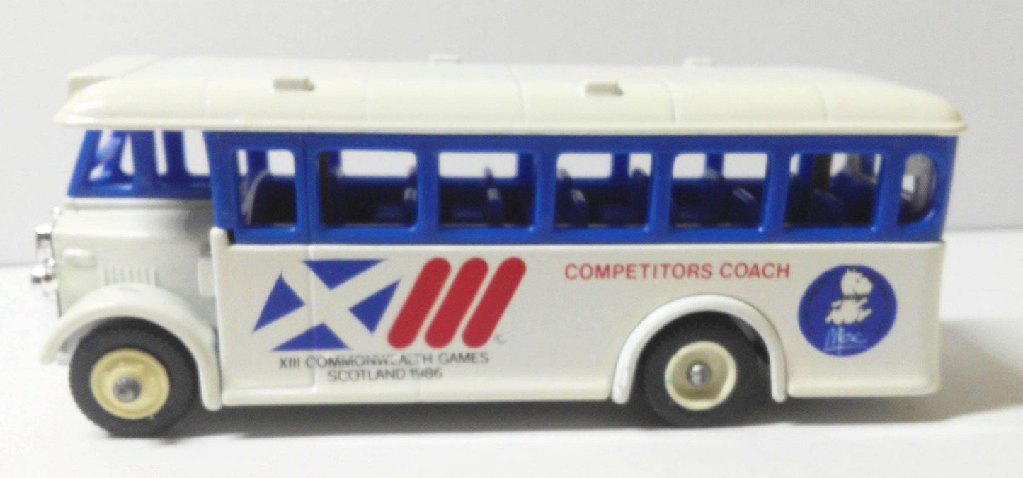 Lledo Days Gone DG17 1932 AEC Regent Single Deck Bus Diecast Commonwealth Games 1986 Made In England - TulipStuff