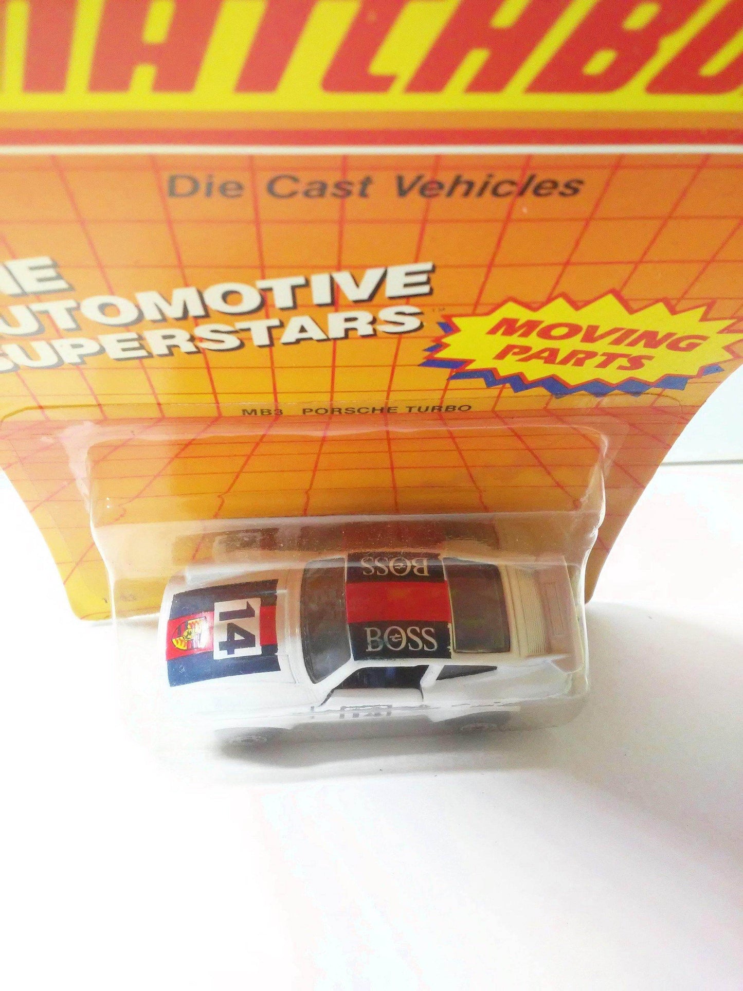 Matchbox 3 Porsche 911 Turbo White Diecast Sports Car 1987 - TulipStuff