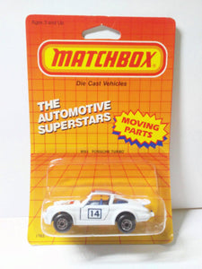 Matchbox 3 Porsche 911 Turbo White Diecast Sports Car 1987 - TulipStuff