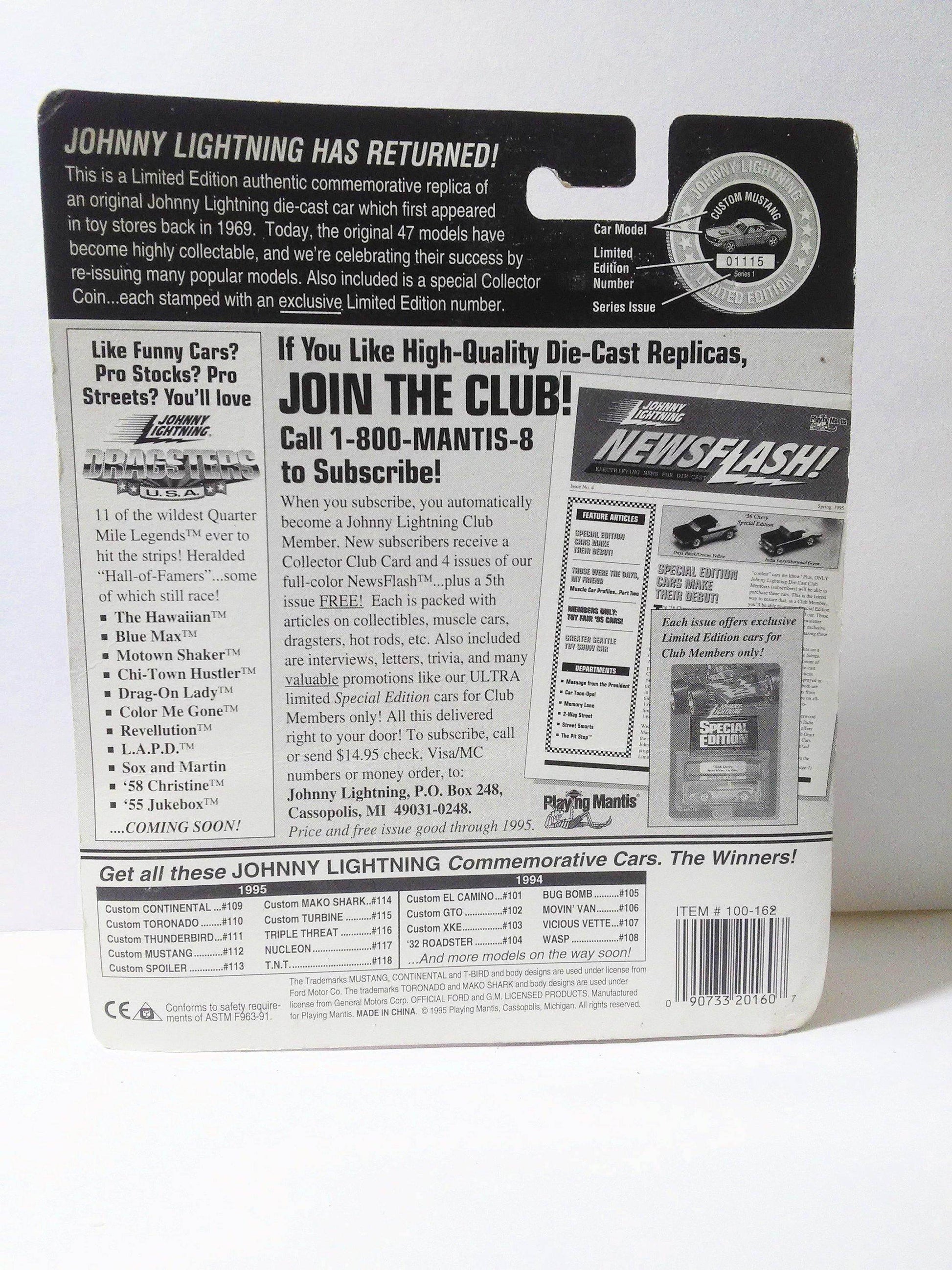 Johnny Lightning Commemorative Series 6 Limited Edition Nucleon Diecast Spaceship Car 1995 - TulipStuff