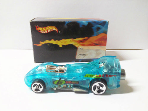 Hot Wheels Light Blue Power Rocket in Gift Box Thailand 1999 - TulipStuff