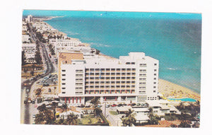Biltmore Terrace Hotel Pool Cabana Club Miami Beach Florida 1950's Chrome Postcard - TulipStuff